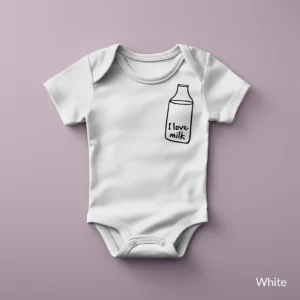 Bedrukt rompertje • I love milk