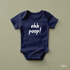 Bedrukt rompertje • Ooh poop!