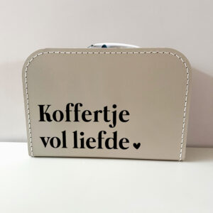 Bedrukt koffertje • Koffertje vol liefde