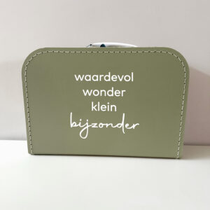 Bedrukt koffertje • Waardevol wonder...