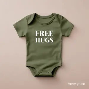 Bedrukt rompertje • Free hugs