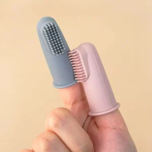 Siliconen vingertandenborstel met koker